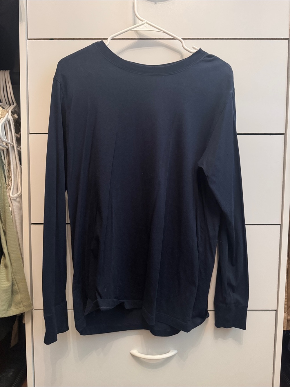 lululemon athletica Long Sleeve Crew Top - Navy Blue